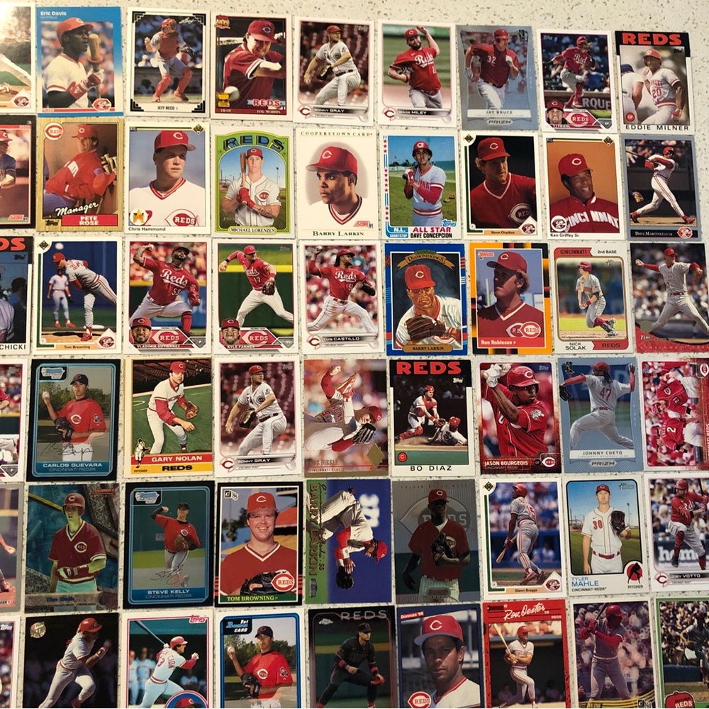 70 Cincinnati Reds baseball cards Votto Friedl Rose Seaver Larkin Concepcion